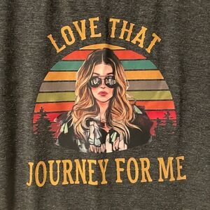 Schitt’s Creek t-shirt “Love that journey for me.” Size L